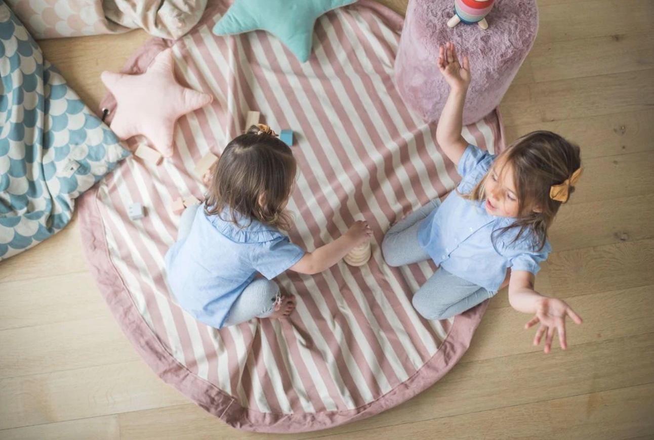 patterned toy storage bag