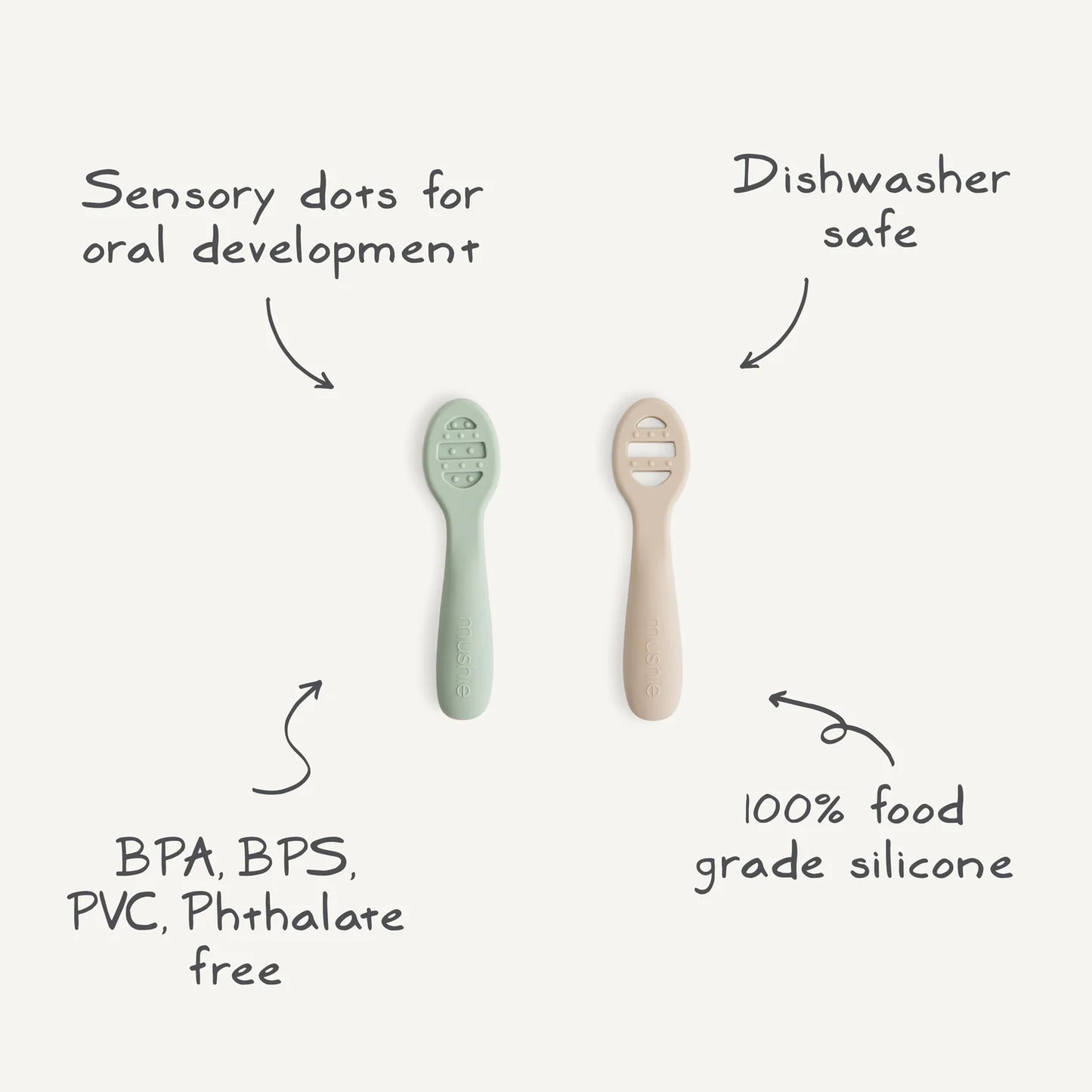 first feeding baby spoons 2-pack