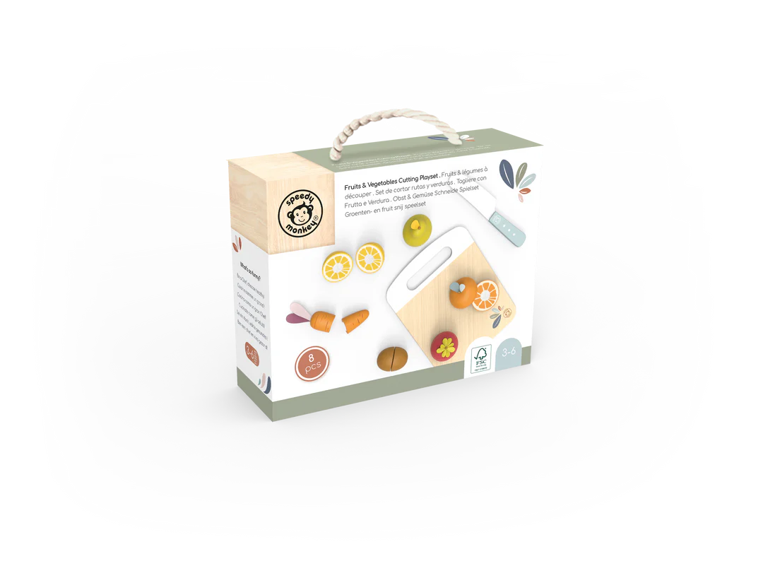fruits & vegetables cutting playset