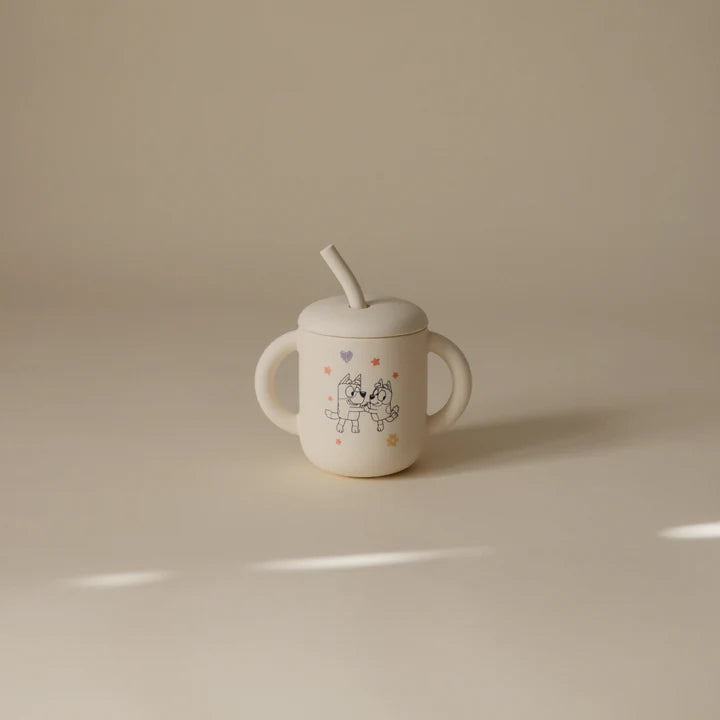 bluey x mushie training cup + straw