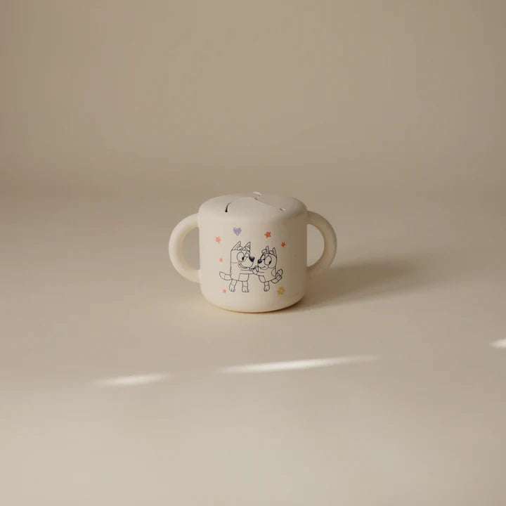 bluey x mushie snack cup