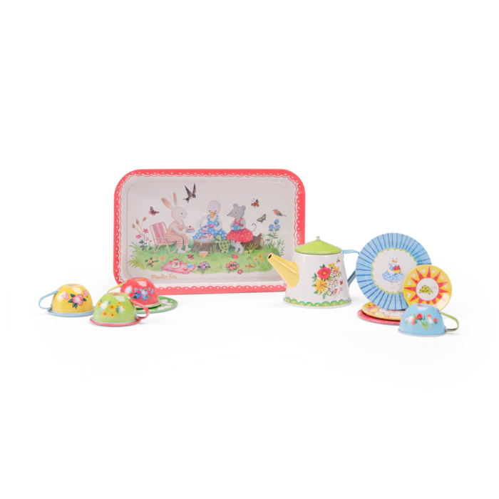 metal tea set- the big family