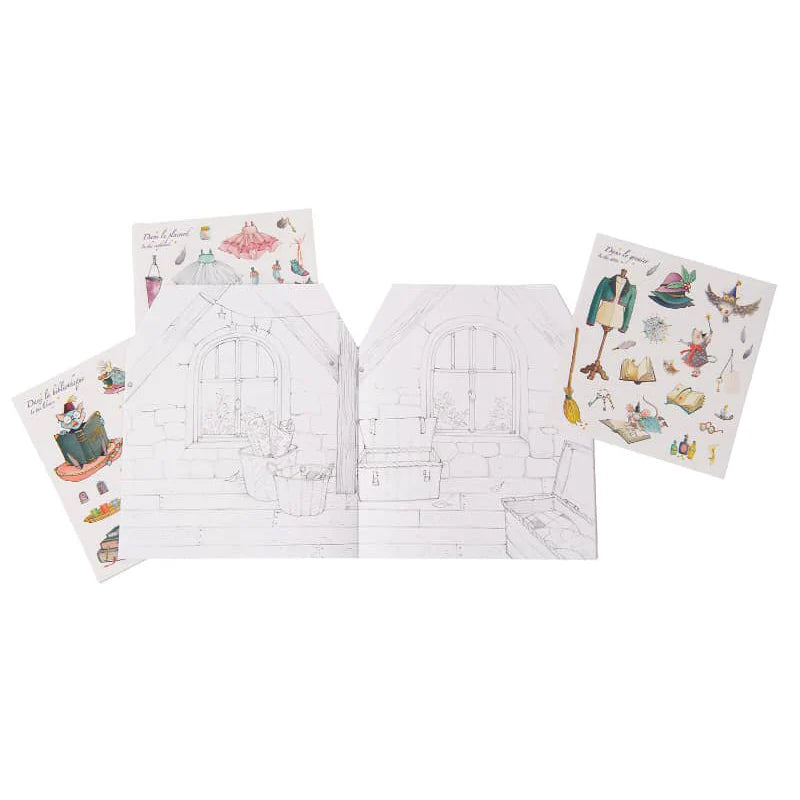 coloring books with stickers
