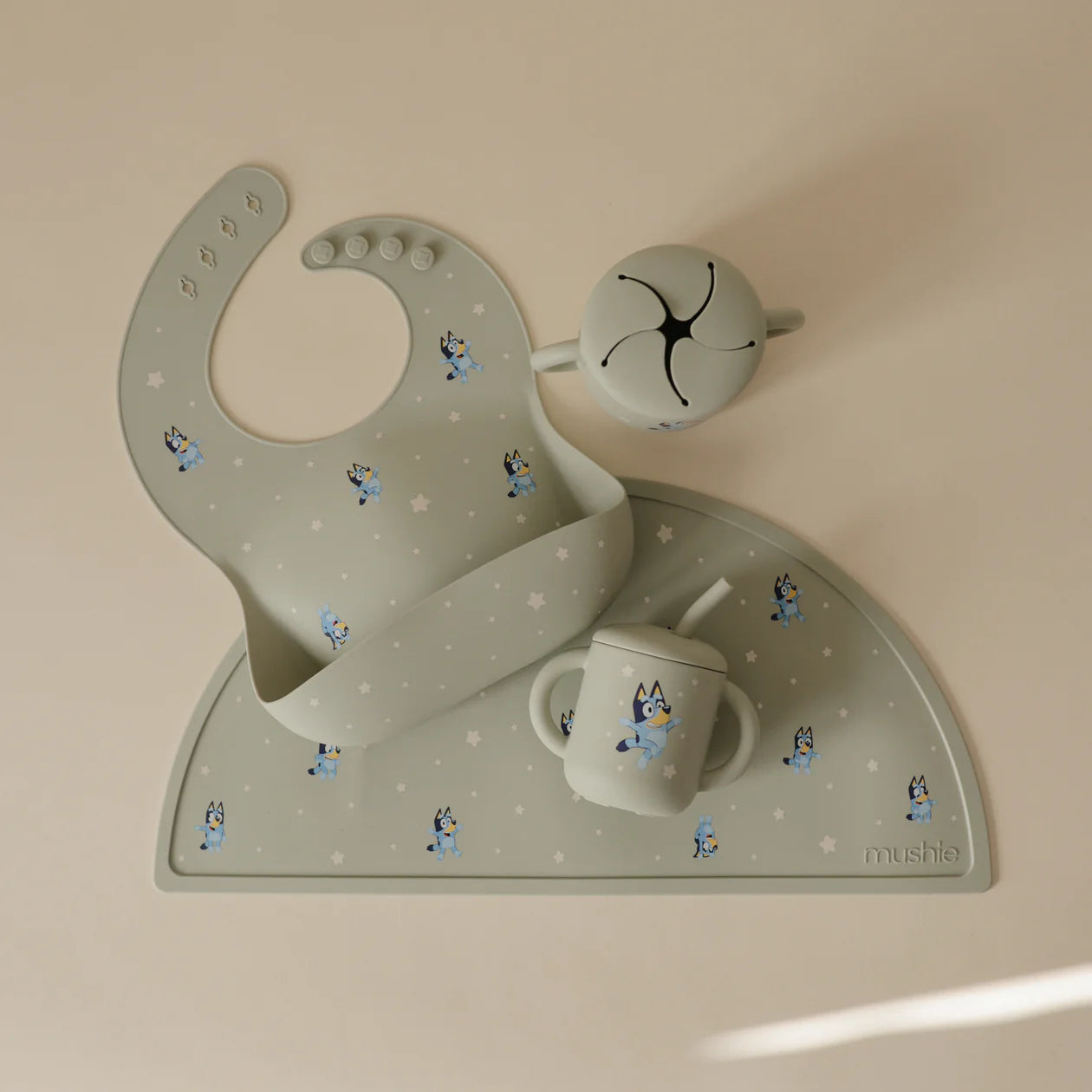 bluey x mushie silicone placemat