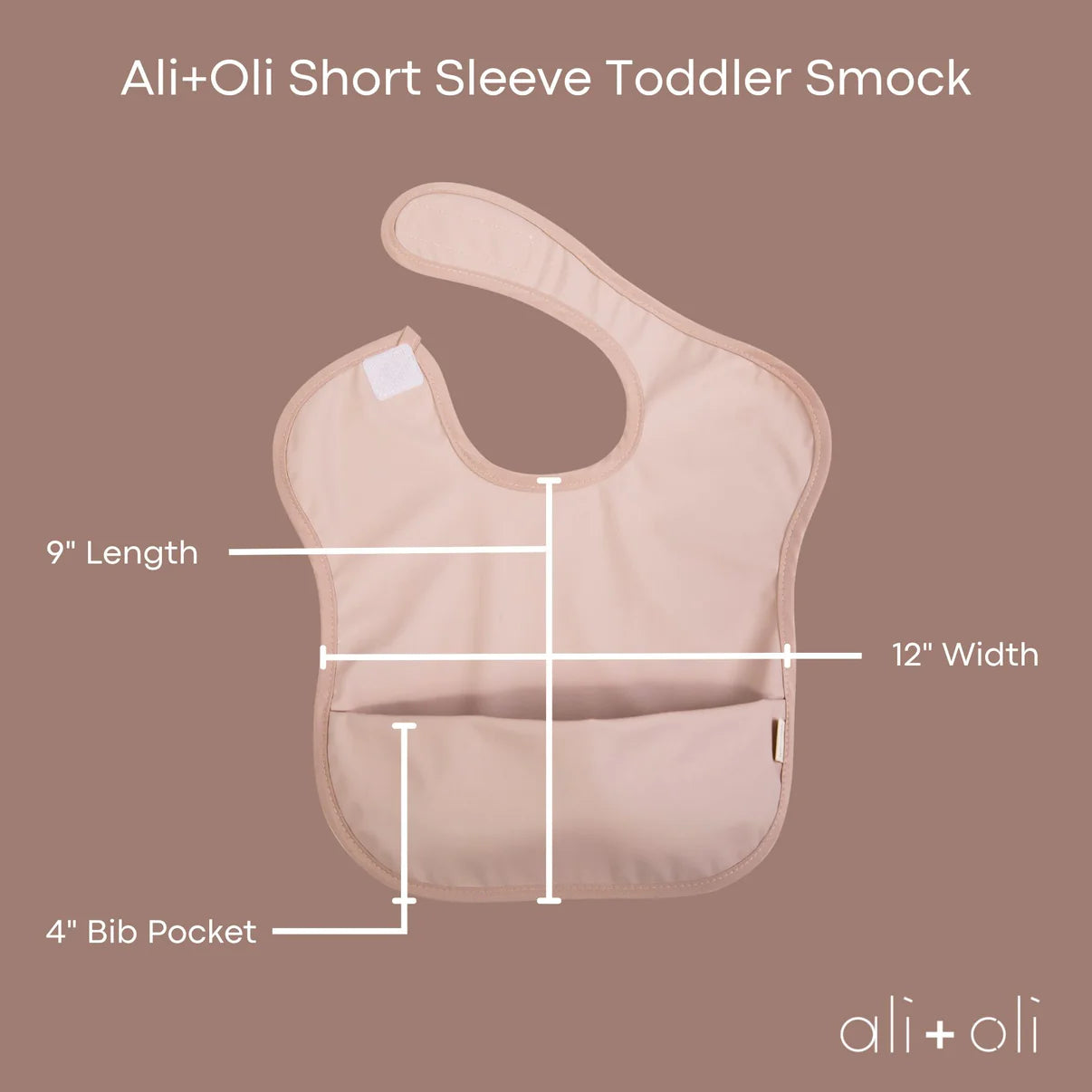 long & short sleeve smock bib (2 pack)