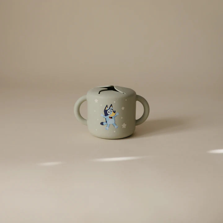 bluey x mushie snack cup