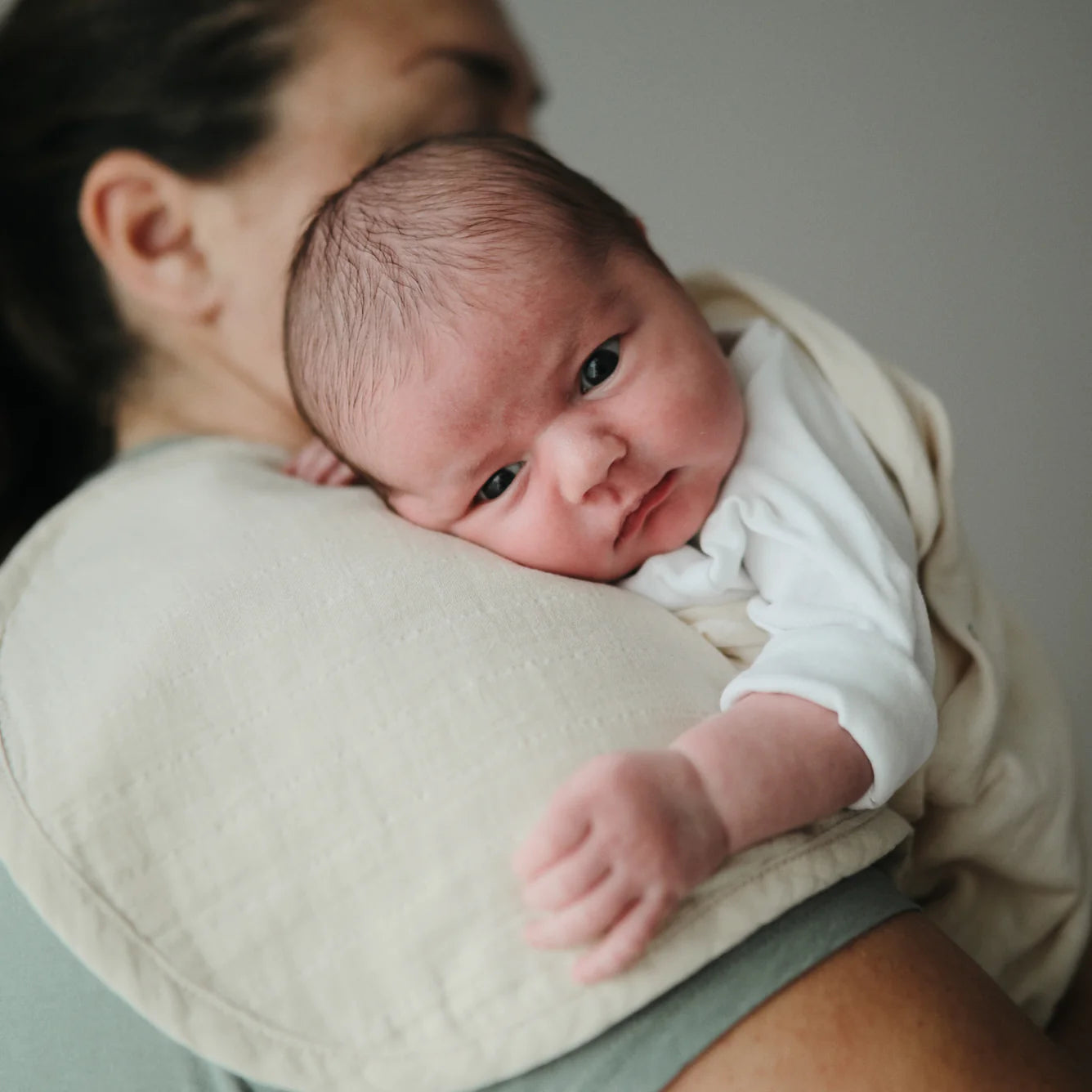 organic cotton muslin burp cloth, 2 pack