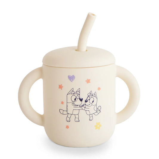 bluey x mushie training cup + straw