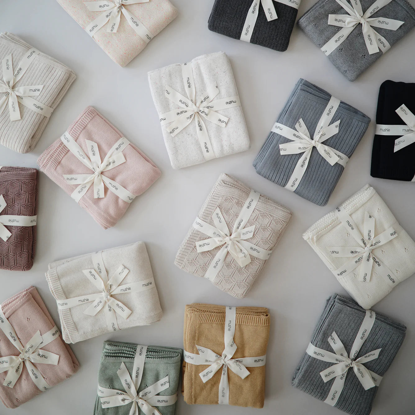 knitted honeycomb blanket