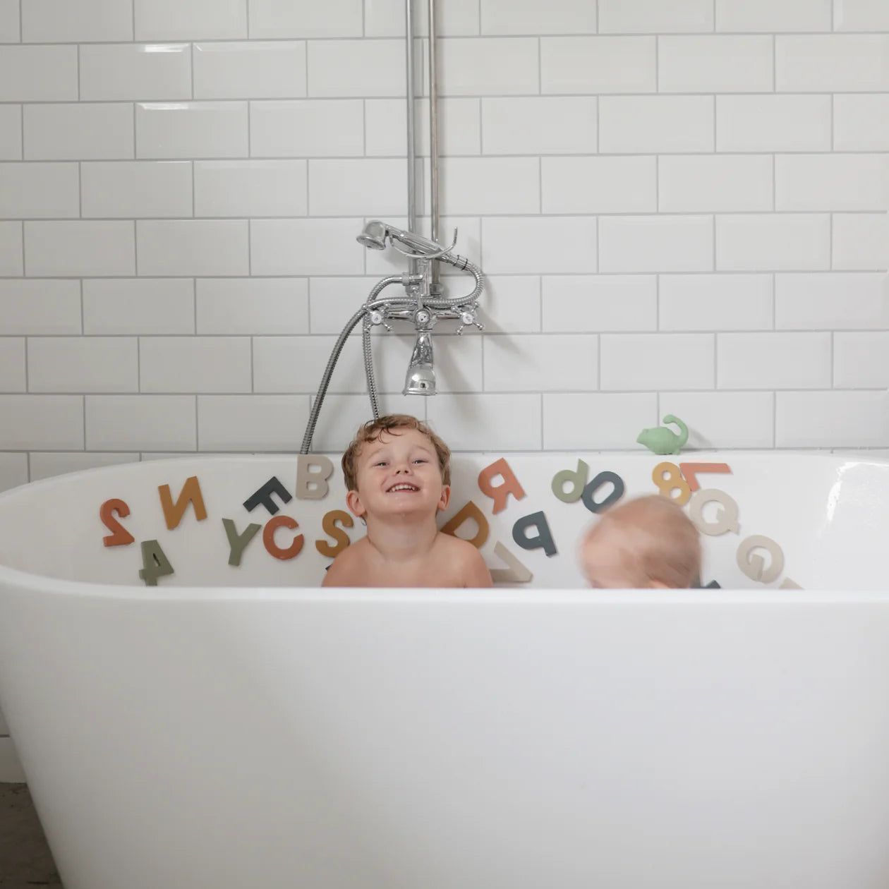 letters and numbers bath play set