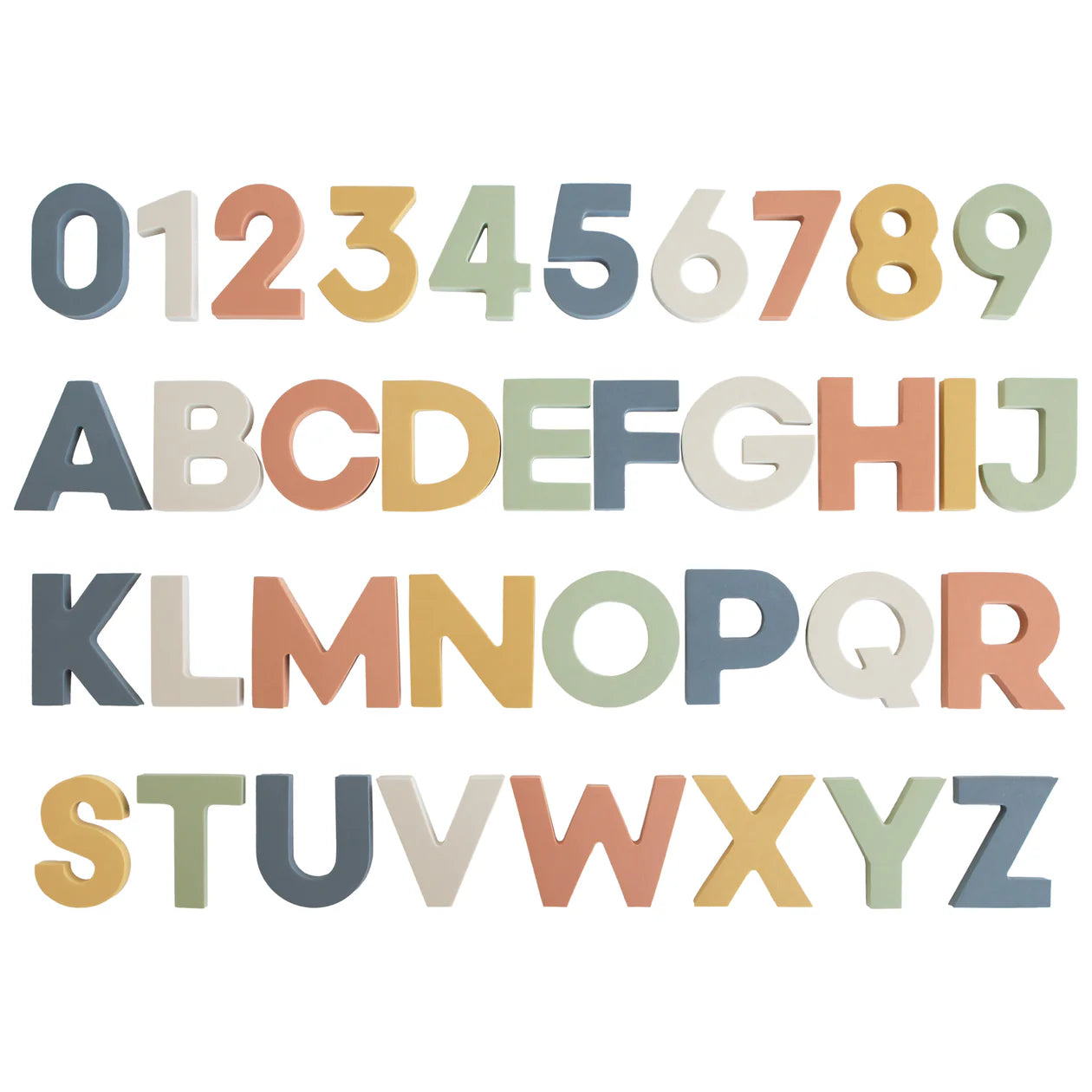 letters and numbers bath play set