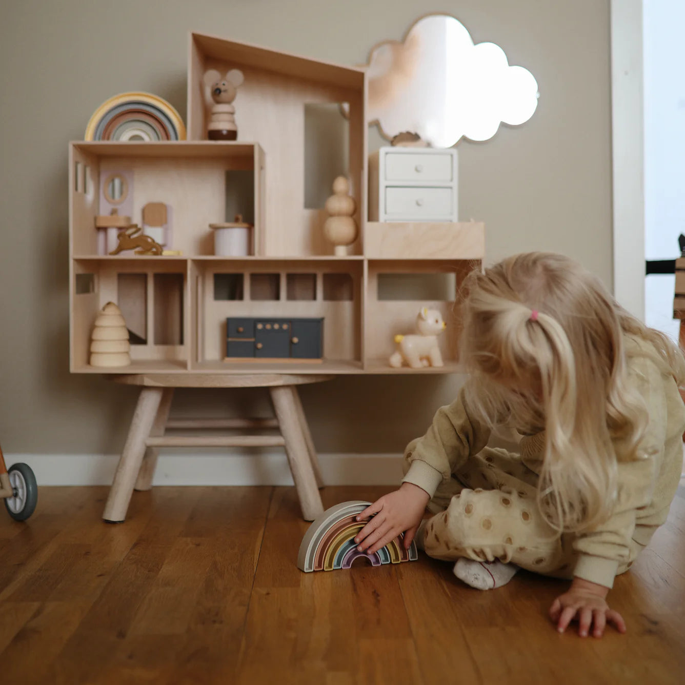 rainbow stacker toy