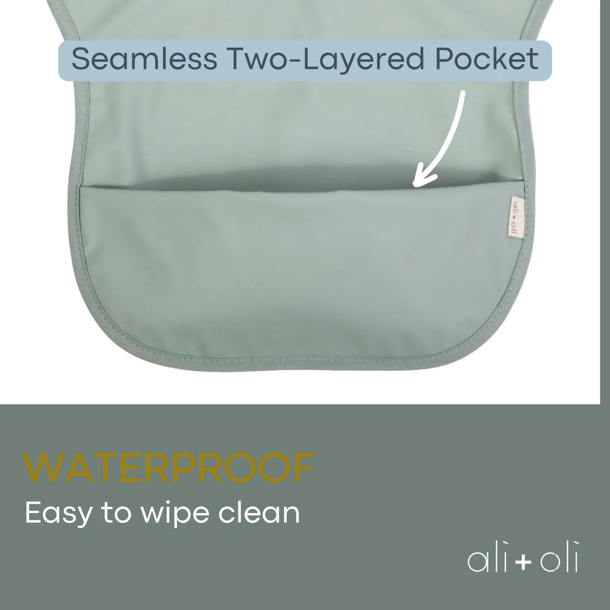 long & short sleeve smock bib (2 pack)