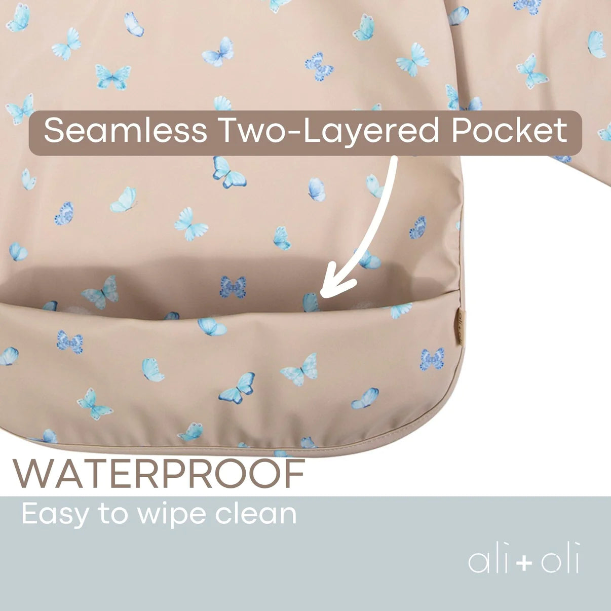 long & short sleeve smock bib (2 pack)
