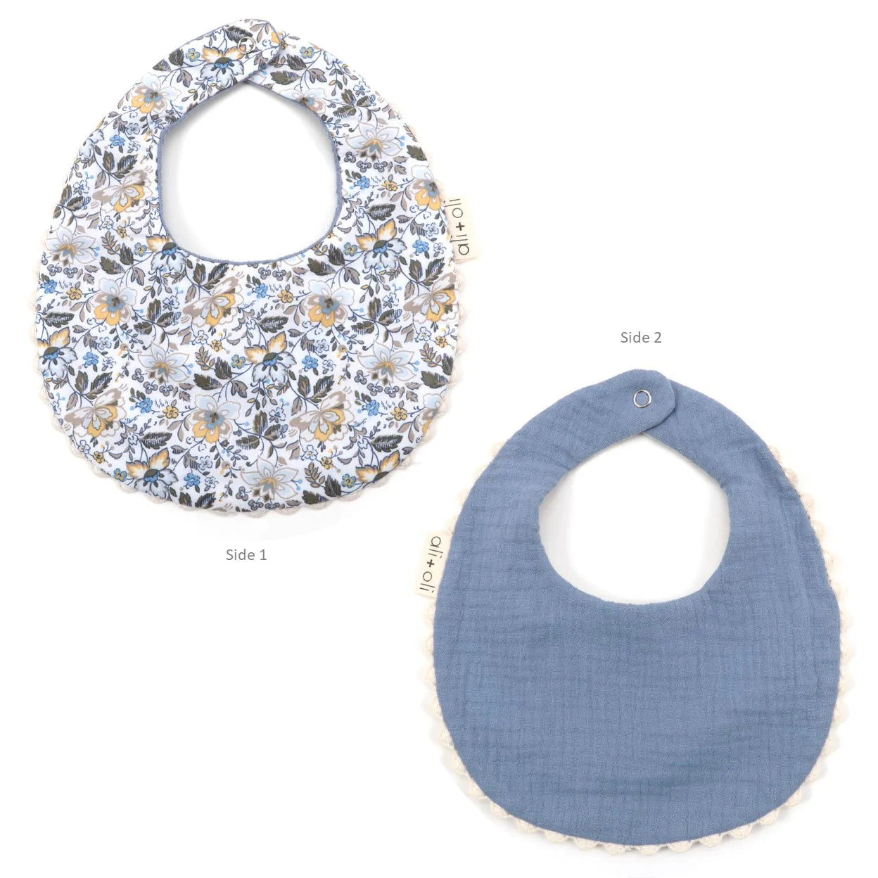 double sided muslin bib