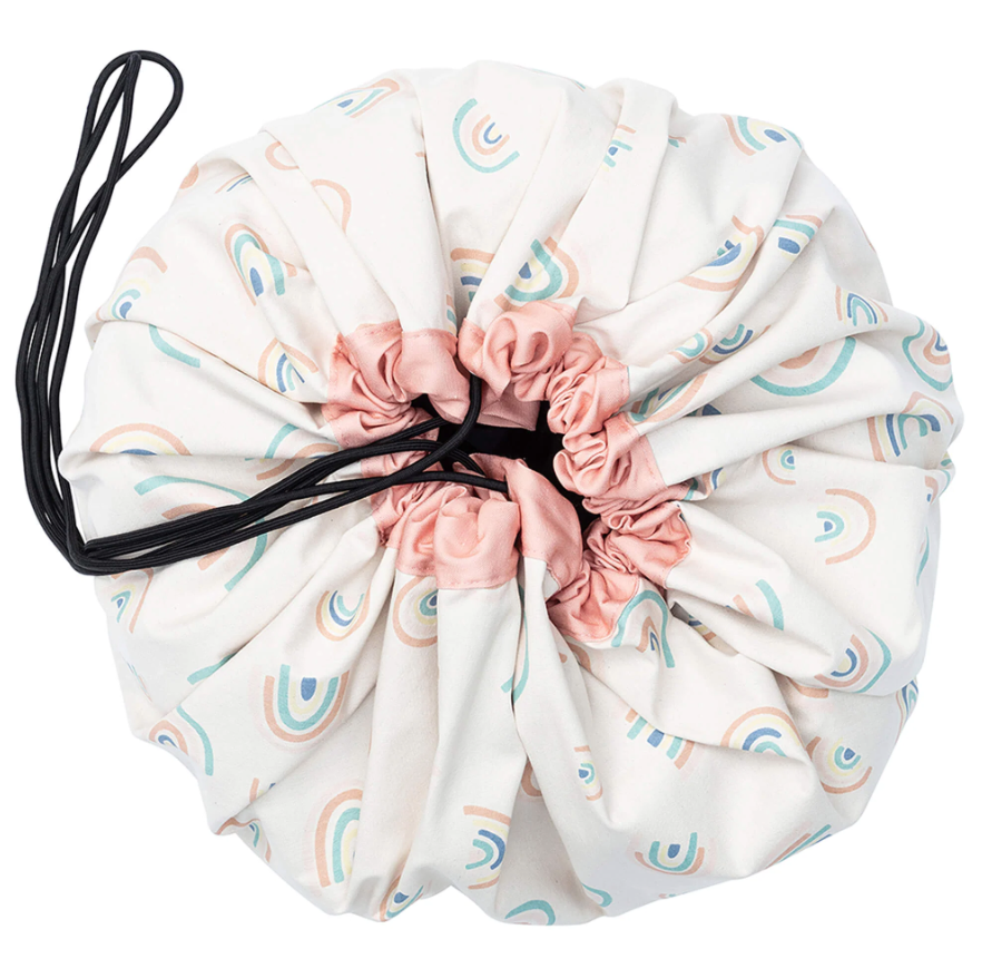 patterned toy storage bag