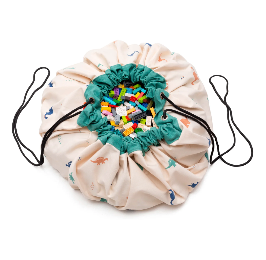 patterned toy storage bag