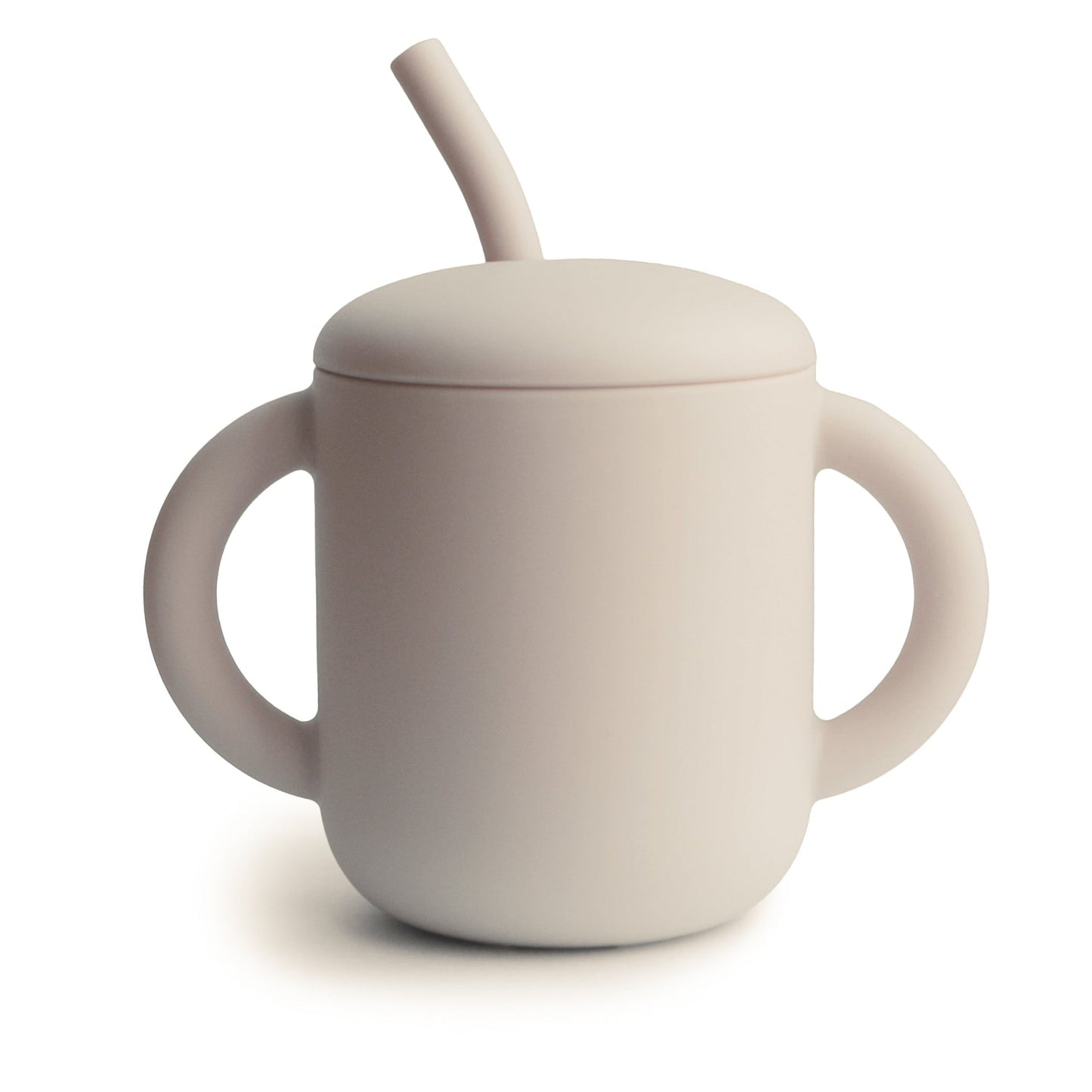 silicone training cup + straw