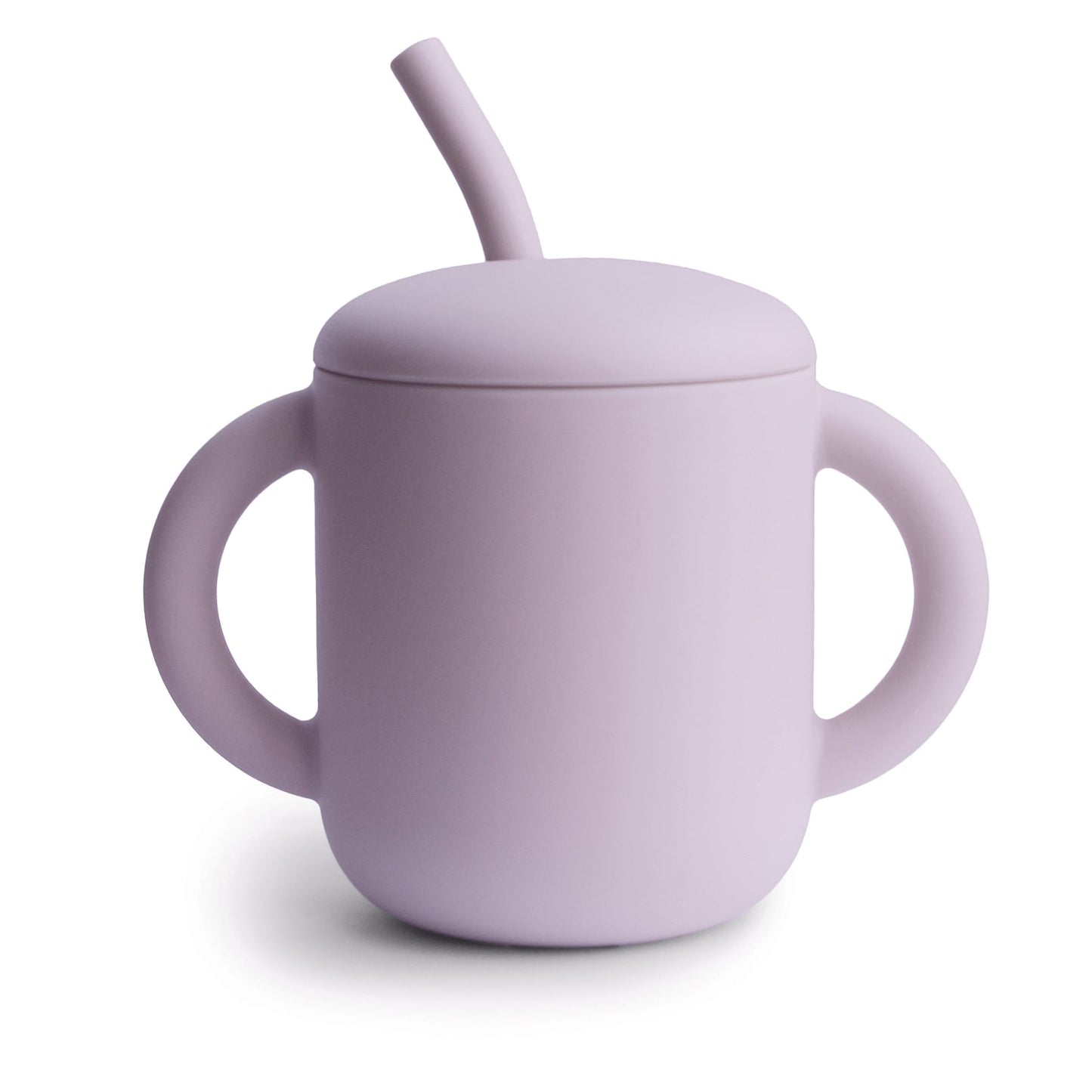 silicone training cup + straw
