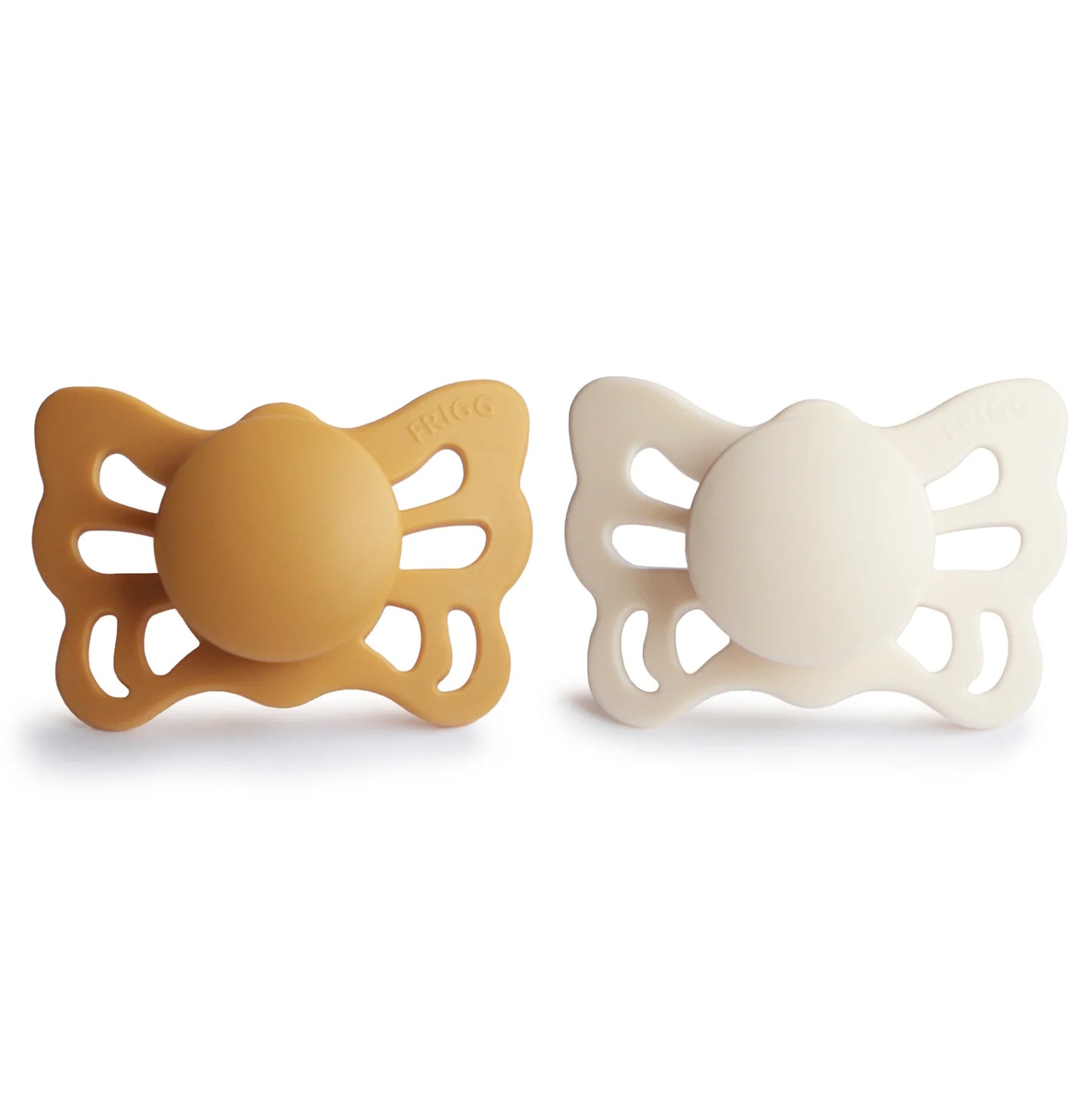 FRIGG butterfly anatomical silicone pacifier |2-pack| 0-6 months