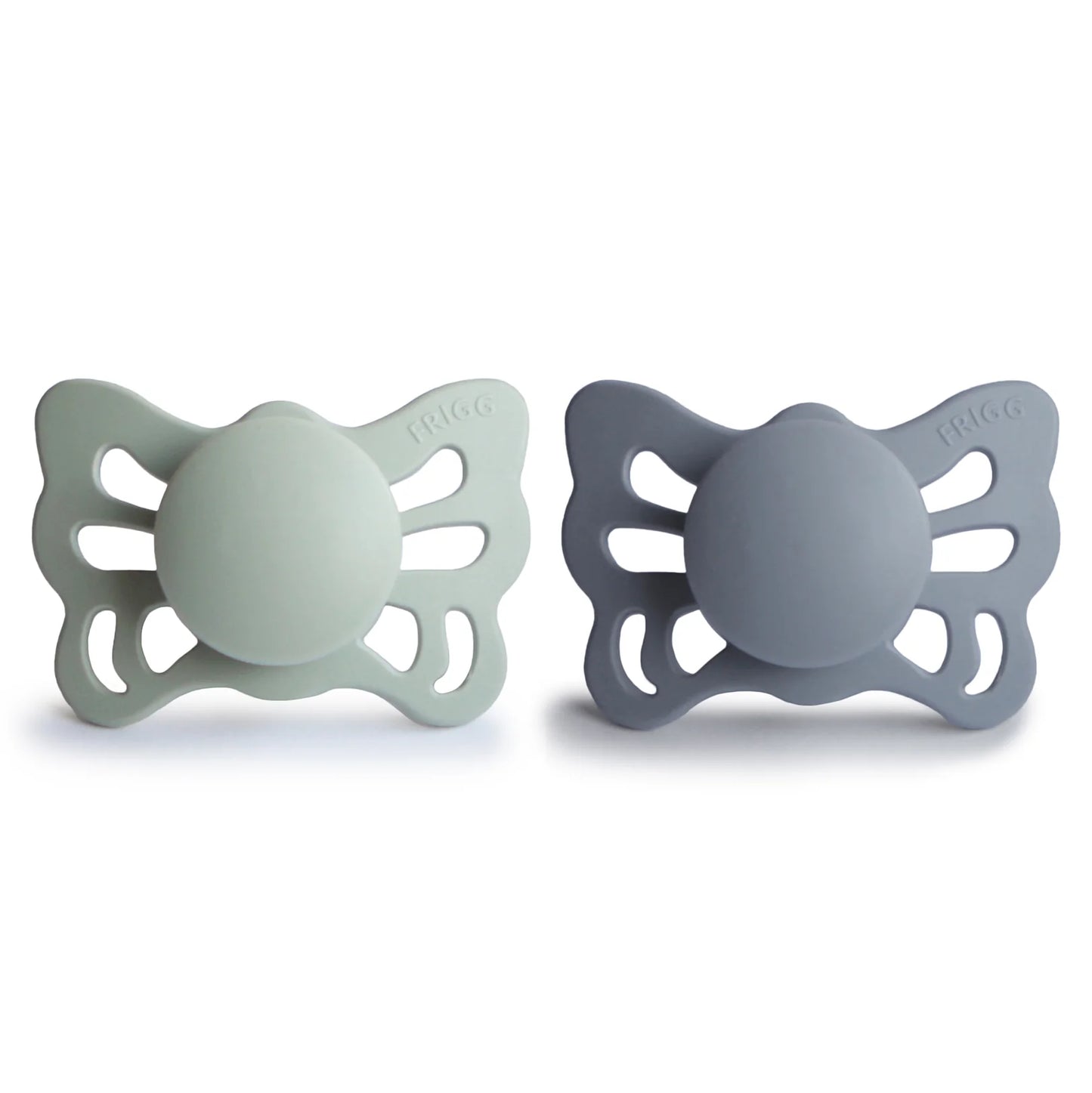 FRIGG butterfly anatomical silicone pacifier |2-pack| 0-6 months