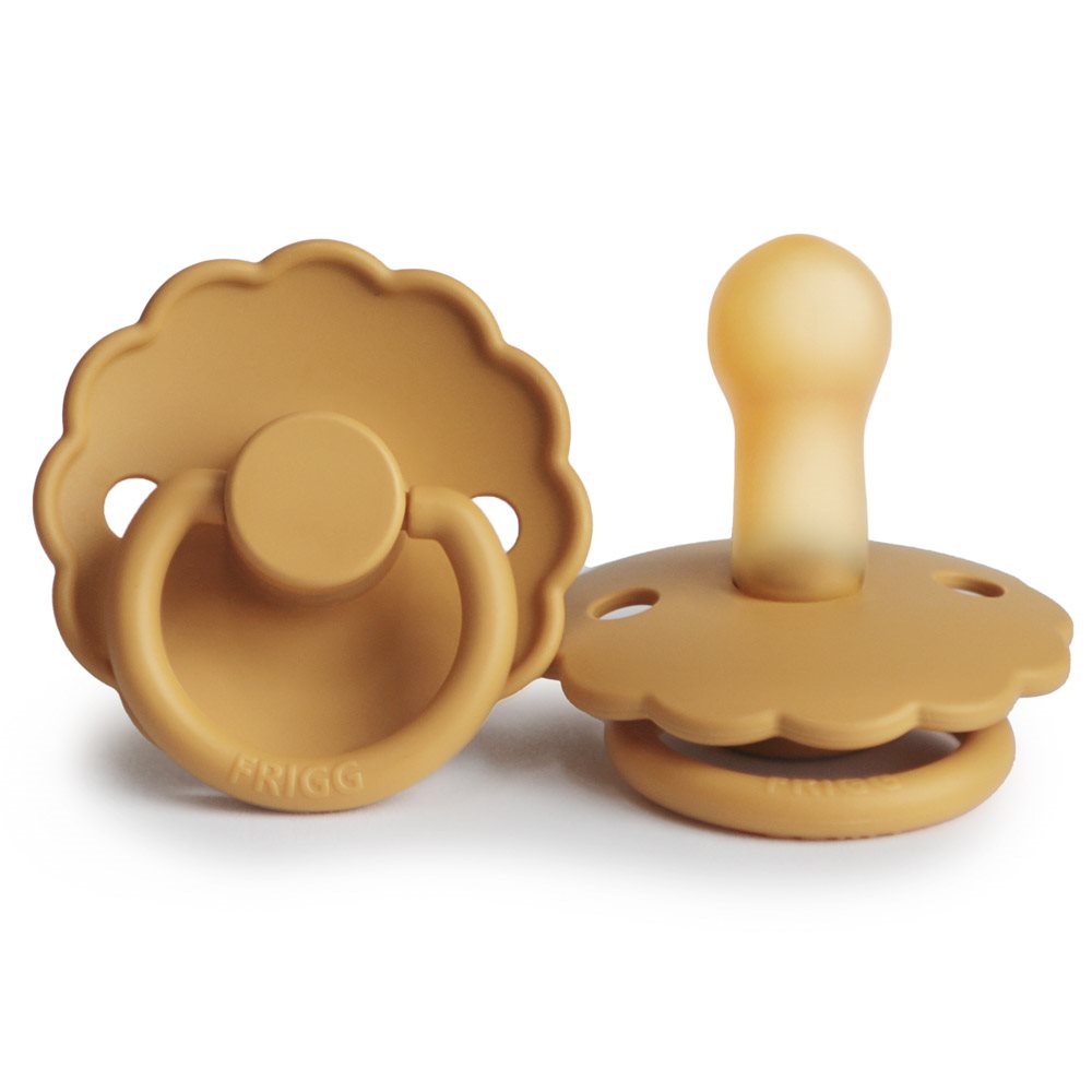 FRIGG natural rubber daisy pacifier