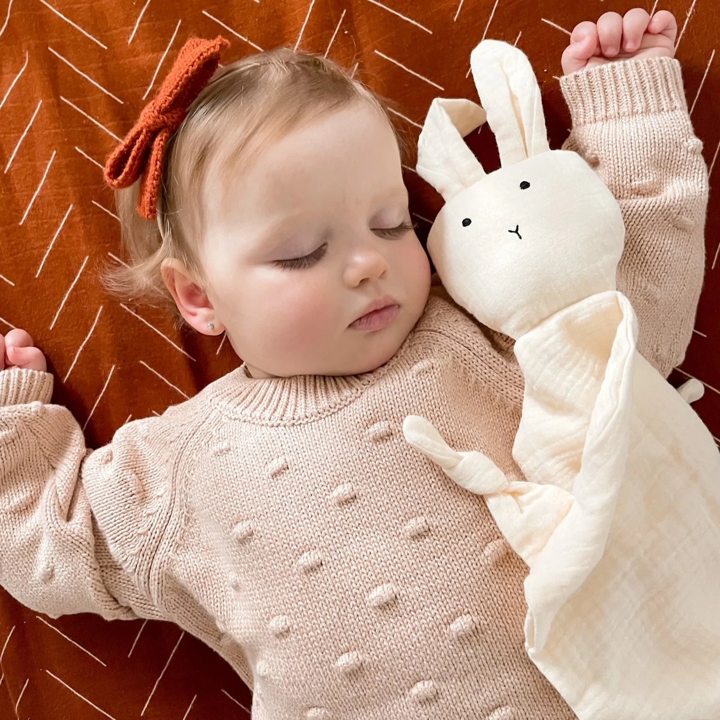 bunny cuddle security blanket